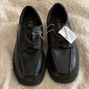 Little Boys Black Dress Shoes -brand new
